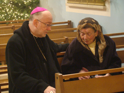 H.E. Bishop Jean Marie & Miss Calmejane